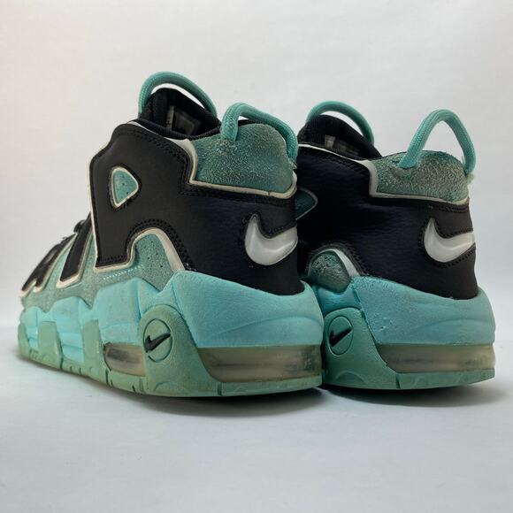 NIKE AIR "More Uptempo" (GS) Light Aqua/Black/White Shoes Size 7Y - Picture 10 of 11